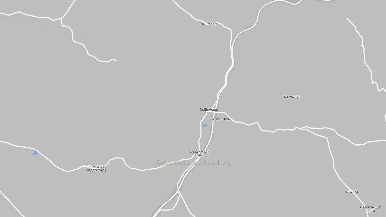 Transit Grade map of 38450, TN
