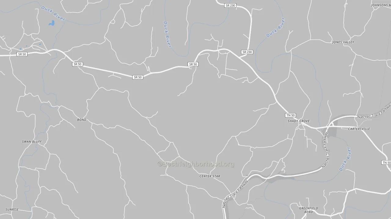 Transit Grade map of 38454, TN