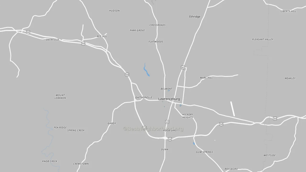 Transit Grade map of 38464, TN