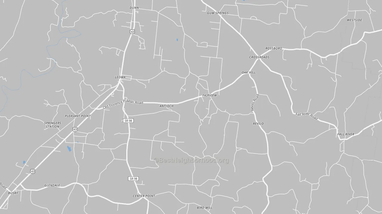 Transit Grade map of 38468, TN