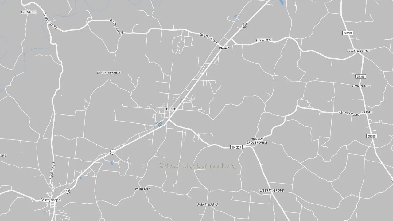 Transit Grade map of 38469, TN
