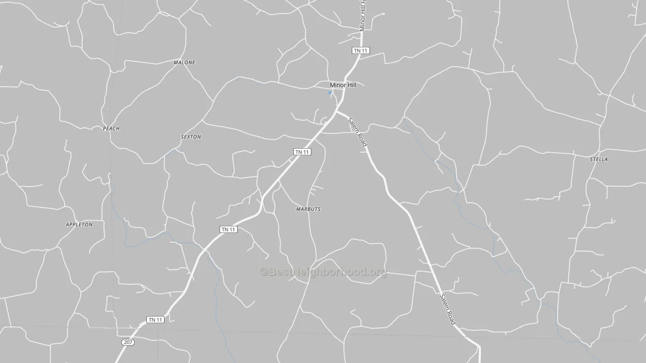 Transit Grade map of 38473, TN