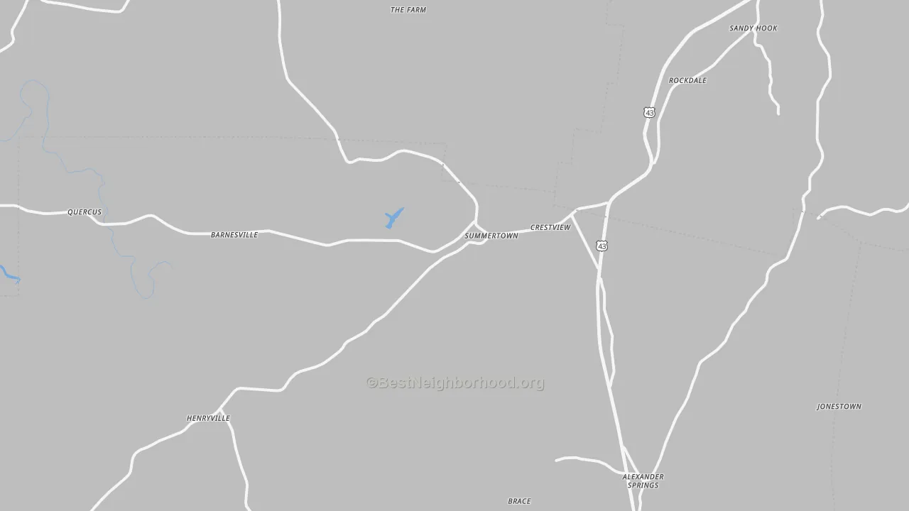 Transit Grade map of 38483, TN