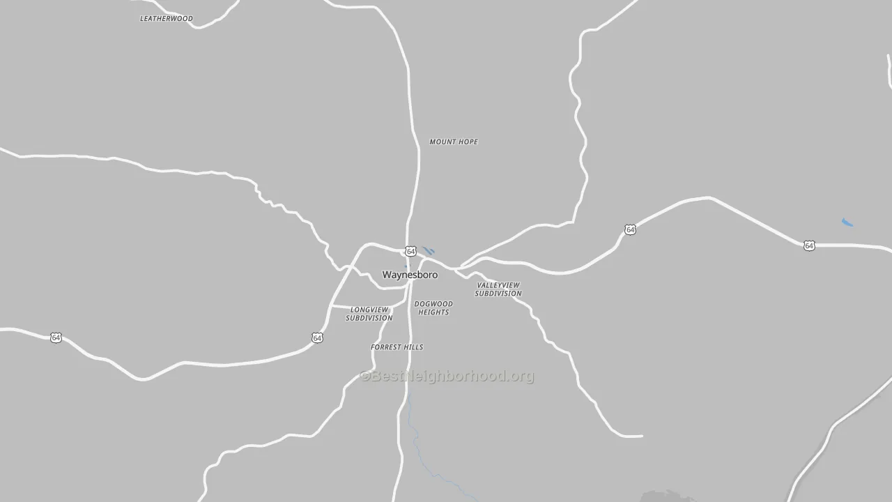 Transit Grade map of 38485, TN