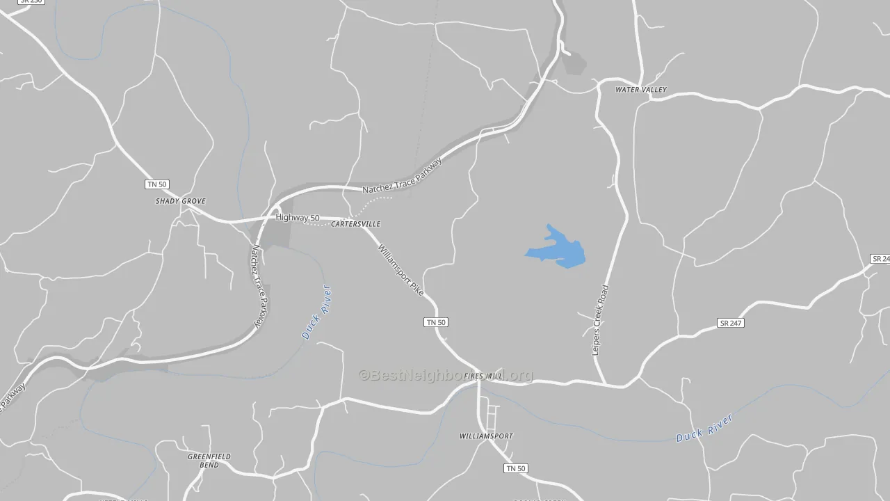 Transit Grade map of 38487, TN