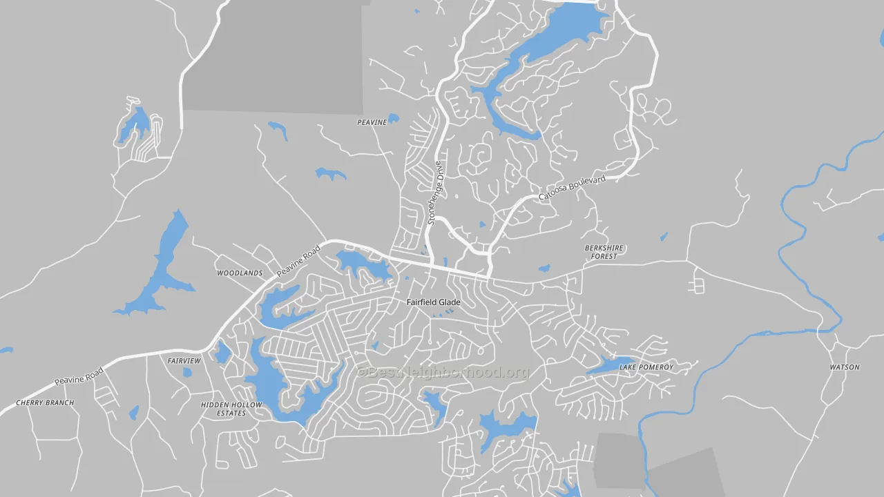 Transit Grade map of 38558, TN