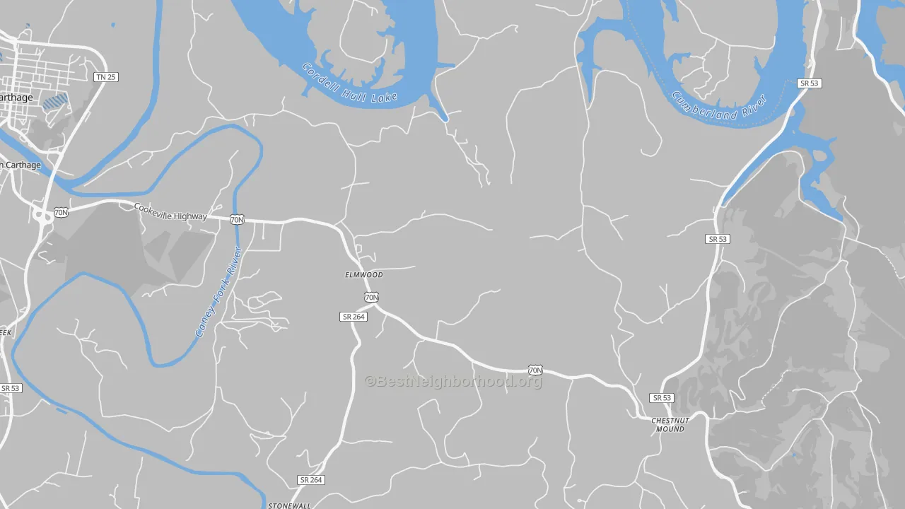 Transit Grade map of 38560, TN