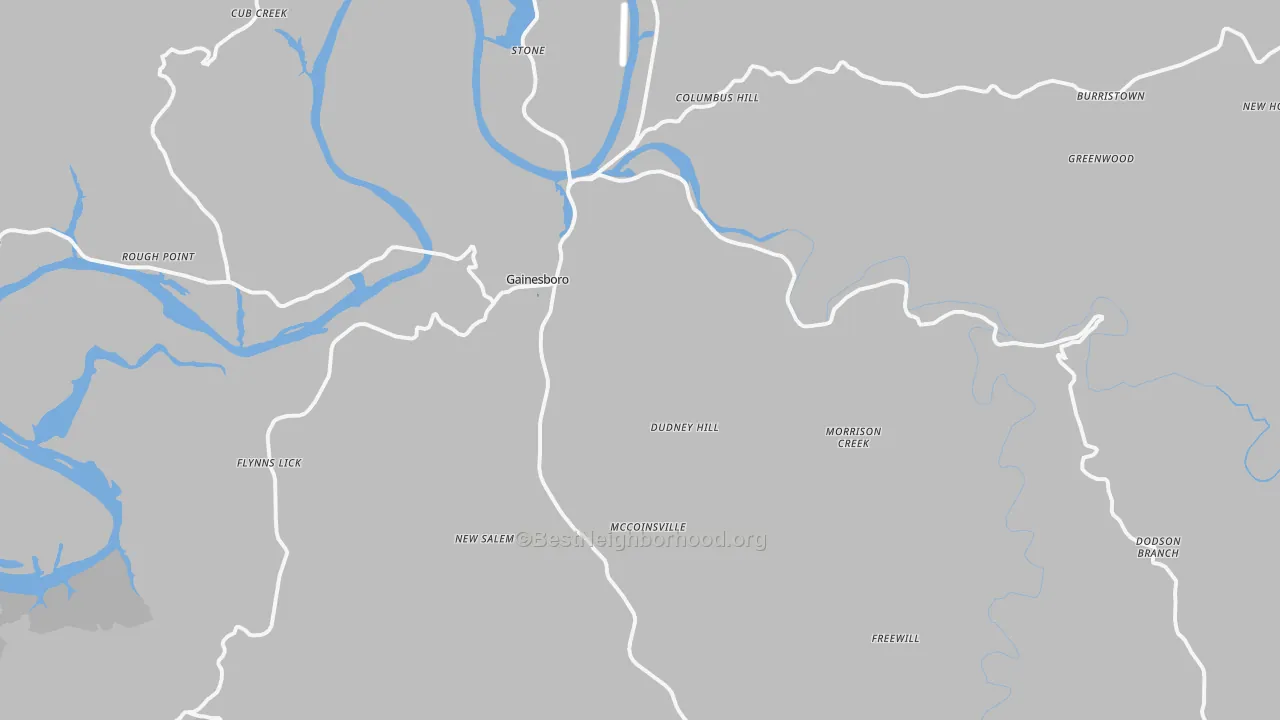 Transit Grade map of 38562, TN