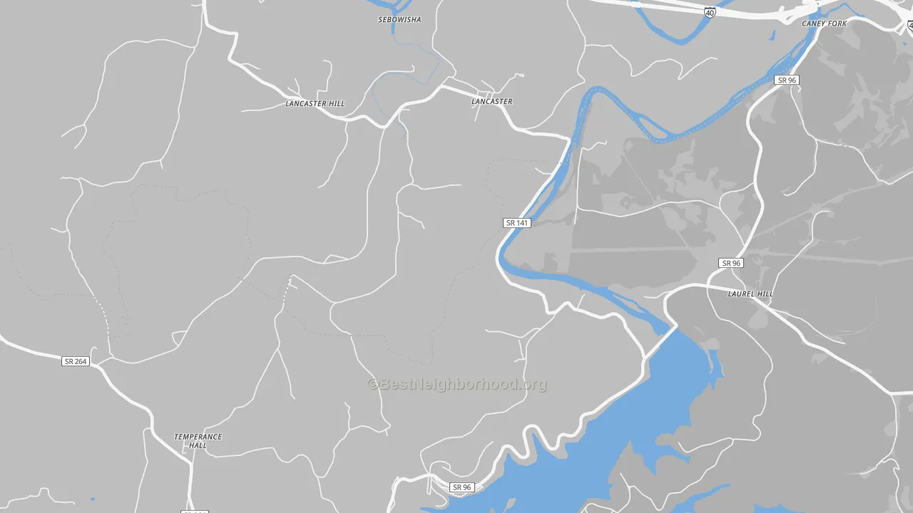 Transit Grade map of 38569, TN