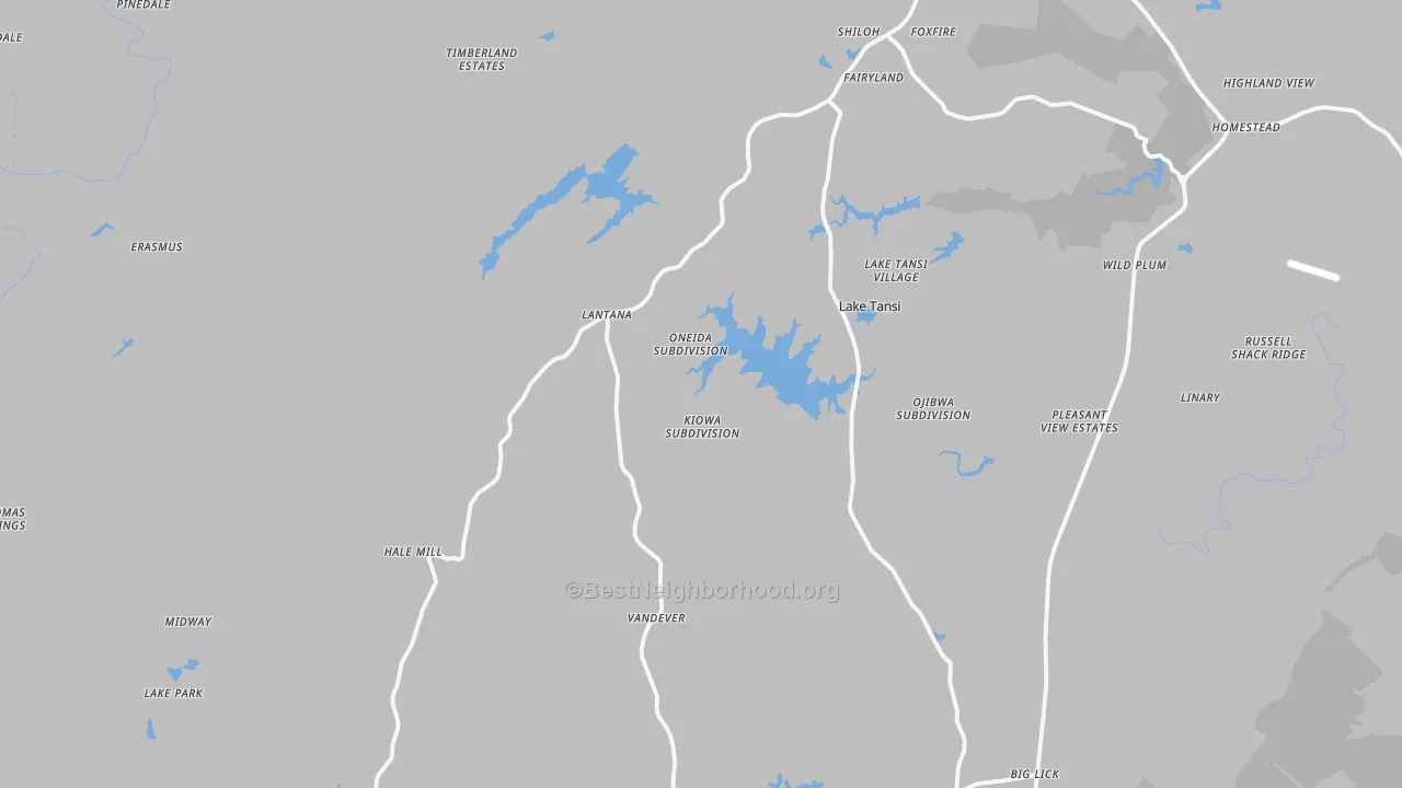 Transit Grade map of 38572, TN