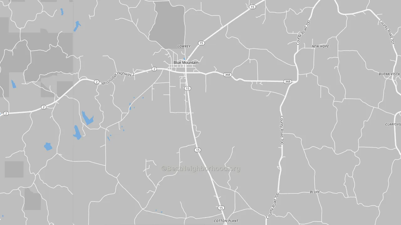 Transit Grade map of 38610, MS