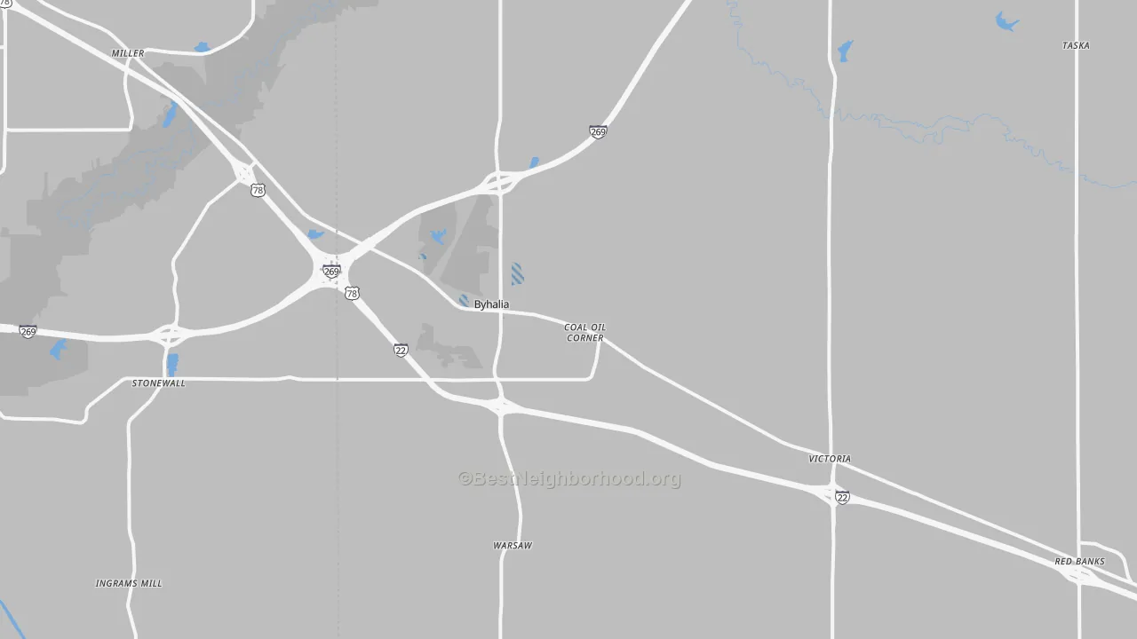 Transit Grade map of 38611, MS
