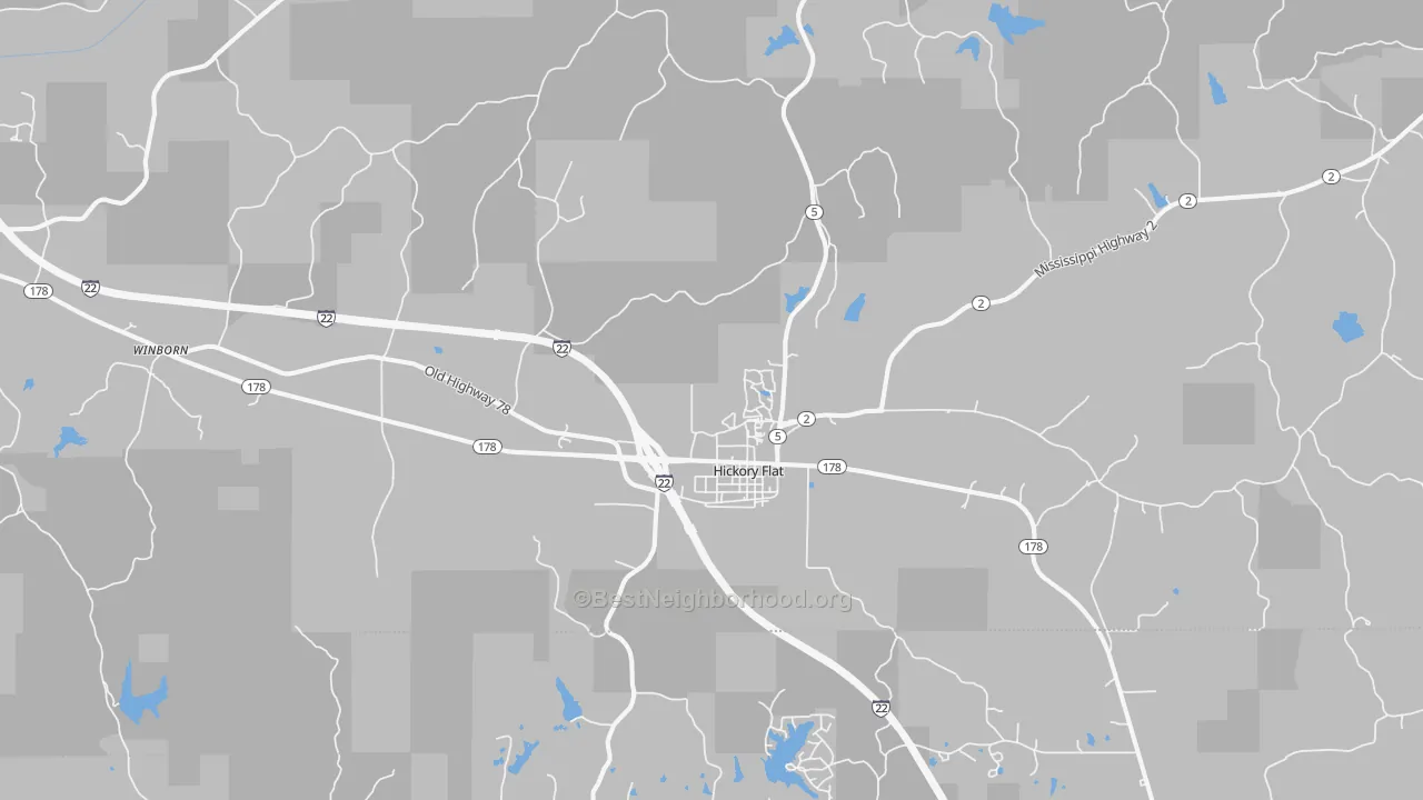 Transit Grade map of 38633, MS