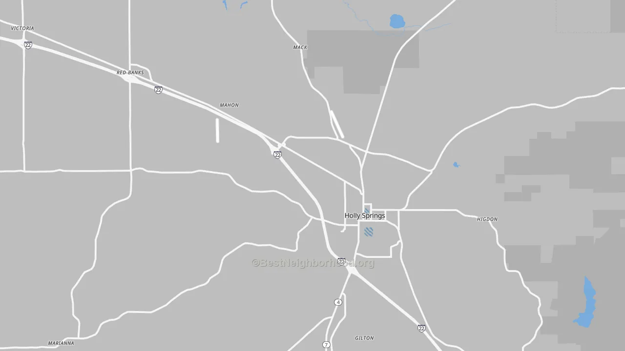 Transit Grade map of 38635, MS