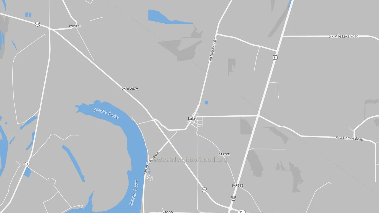 Transit Grade map of 38644, MS