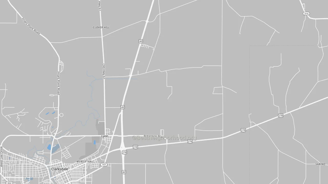 Transit Grade map of 38645, MS