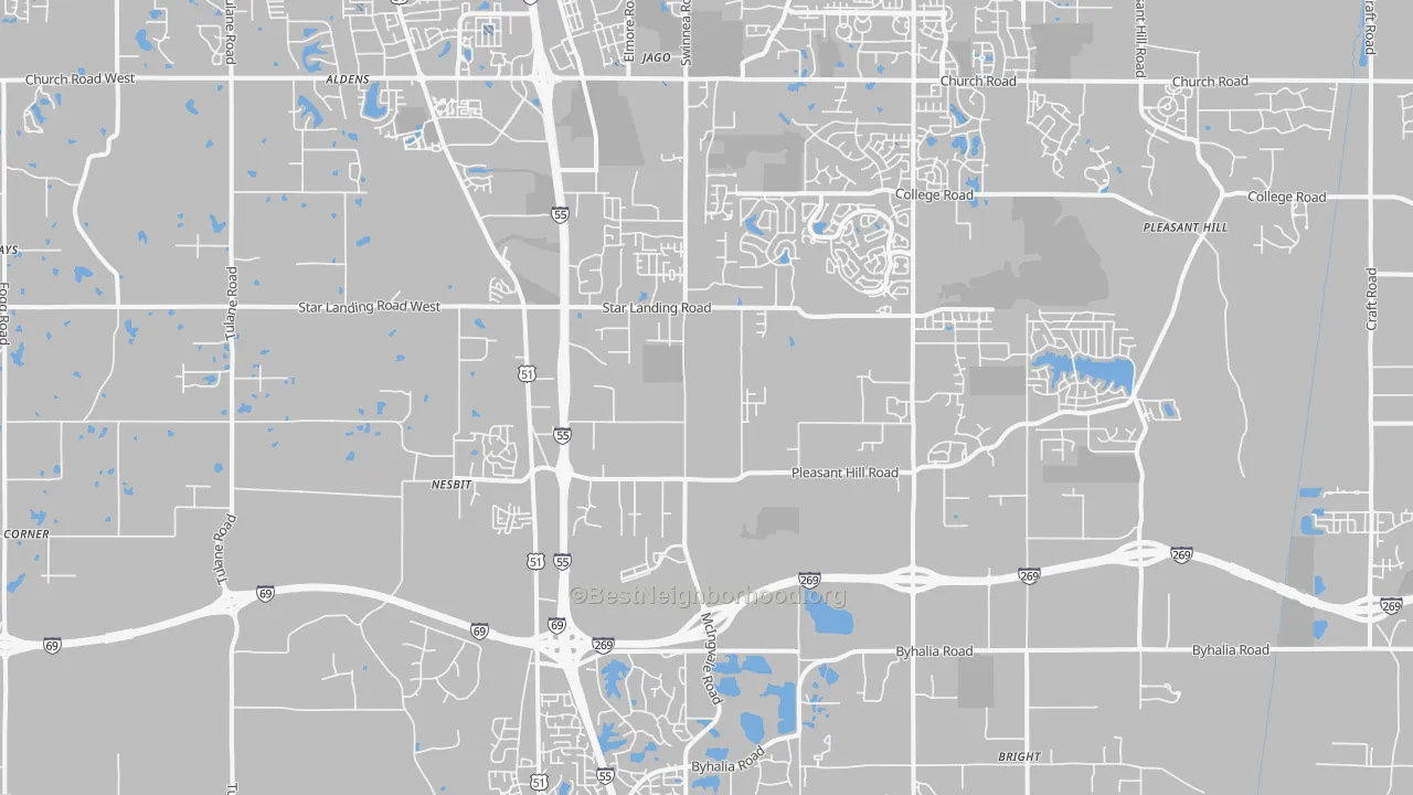 Transit Grade map of 38651, MS