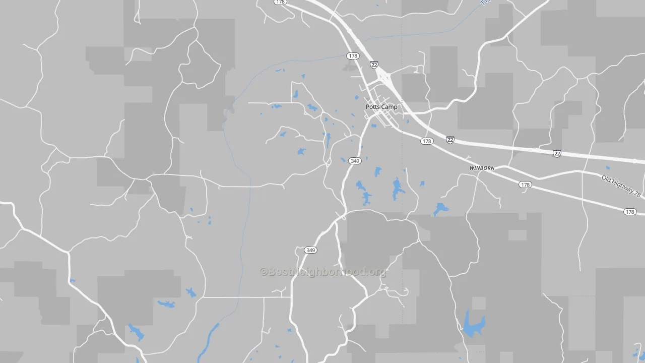 Transit Grade map of 38659, MS