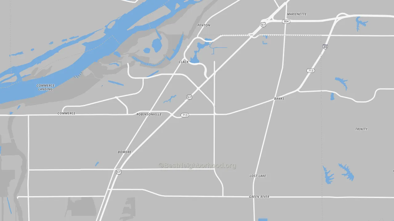 Transit Grade map of 38664, MS