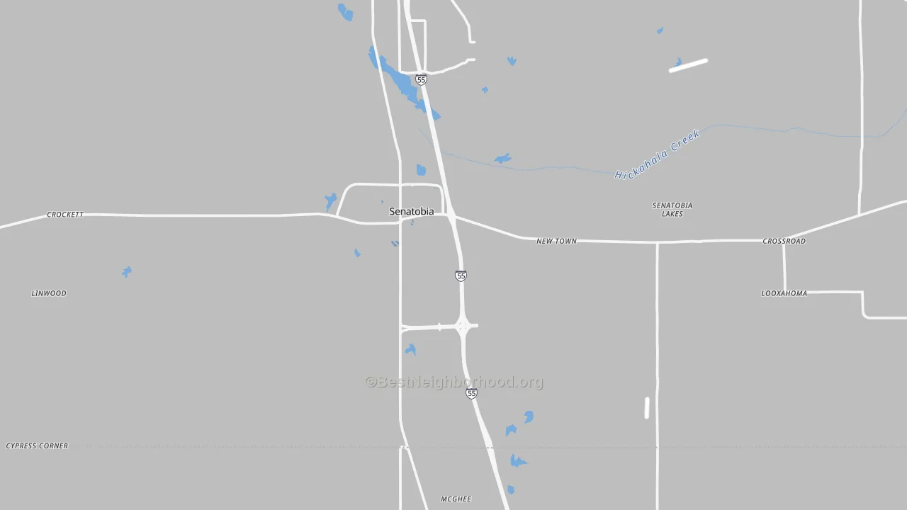 Transit Grade map of 38668, MS