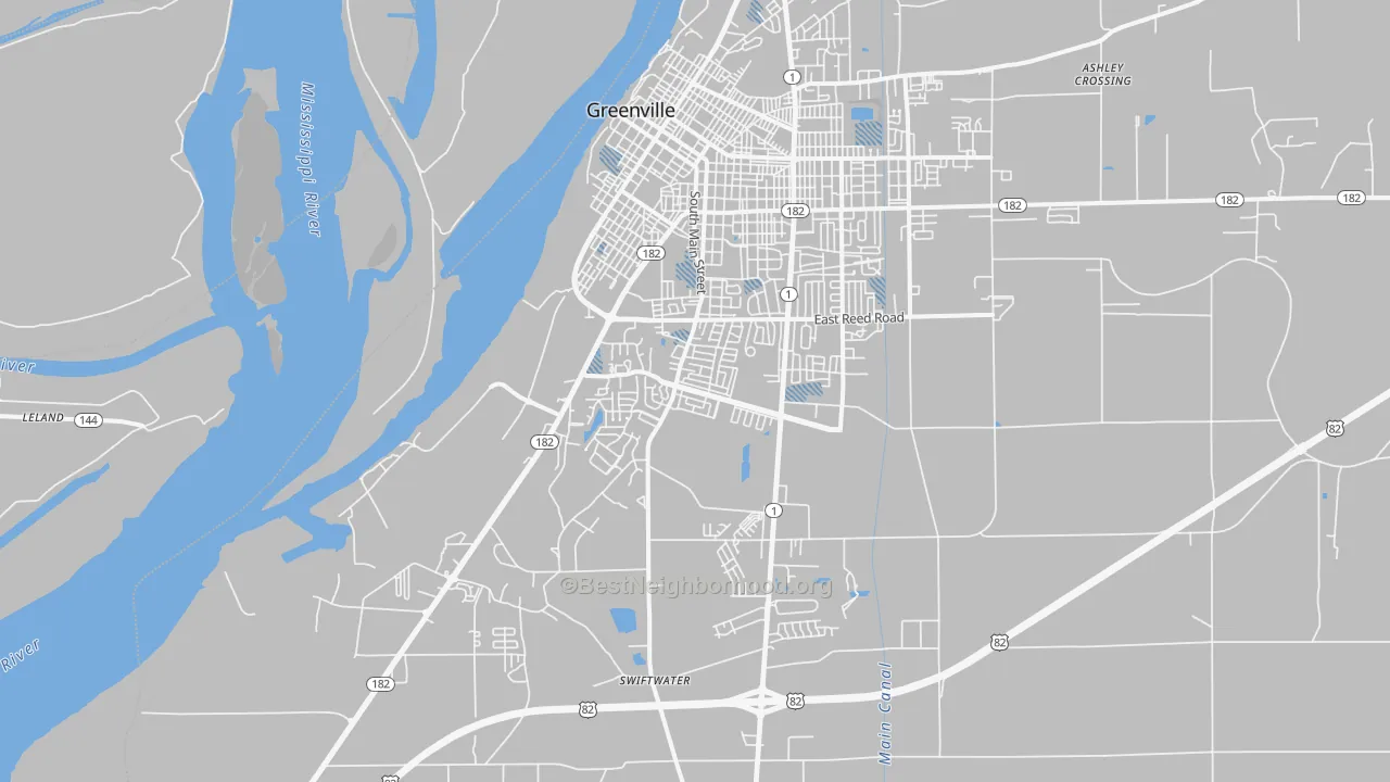 Transit Grade map of 38701, MS