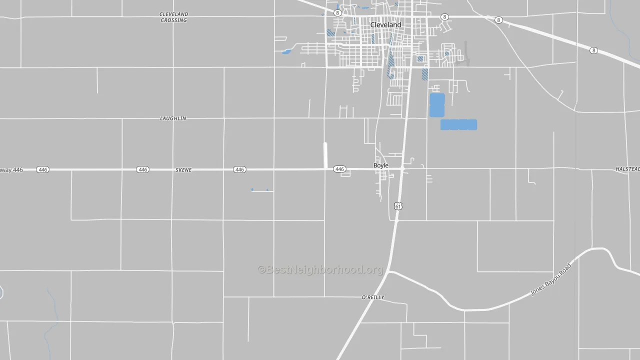 Transit Grade map of 38730, MS