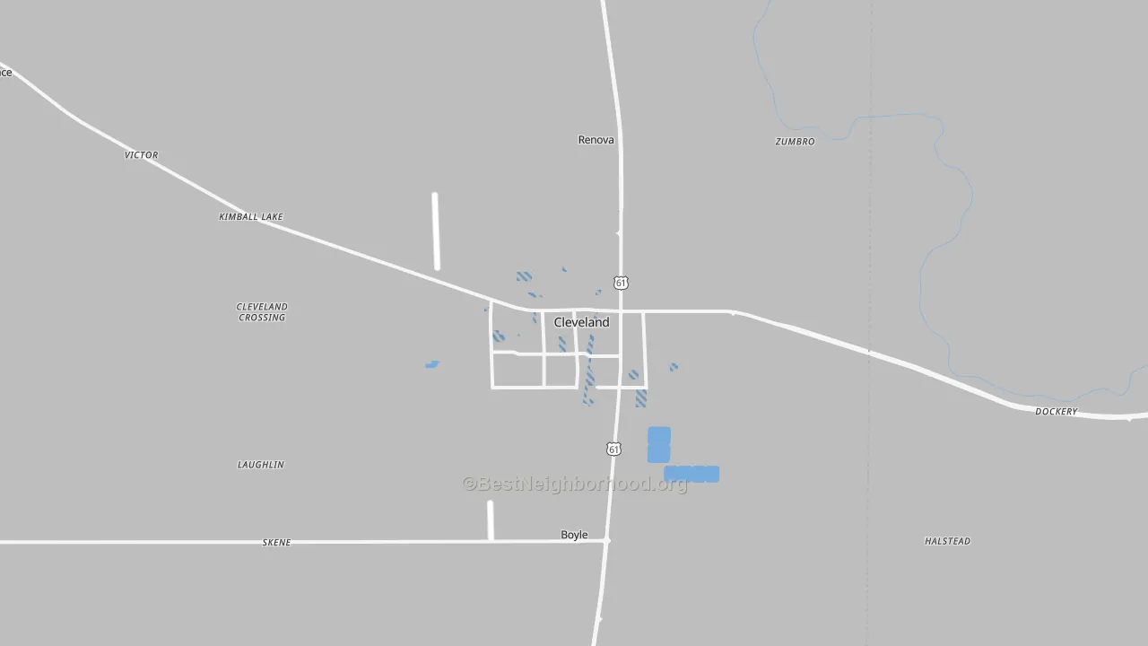 Transit Grade map of 38732, MS