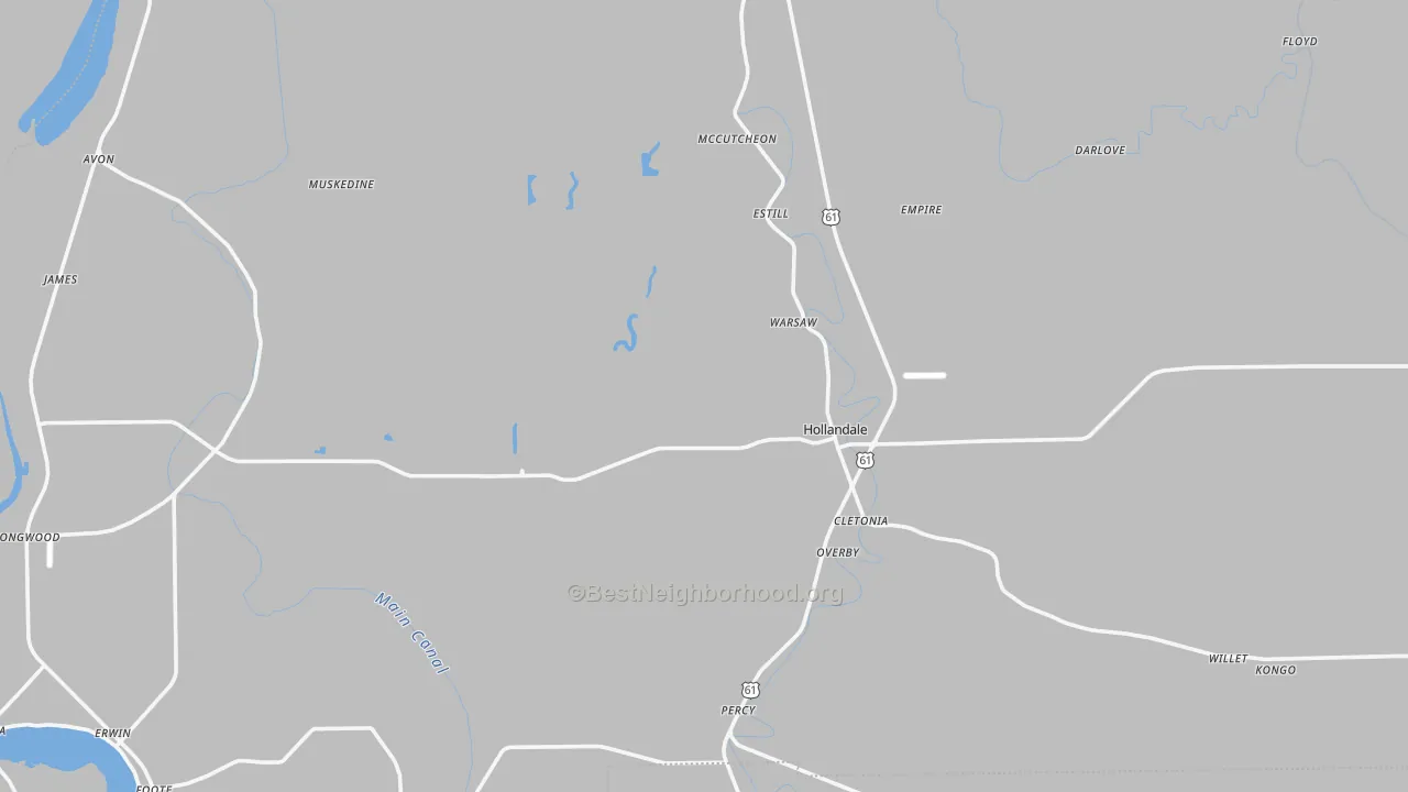 Transit Grade map of 38748, MS