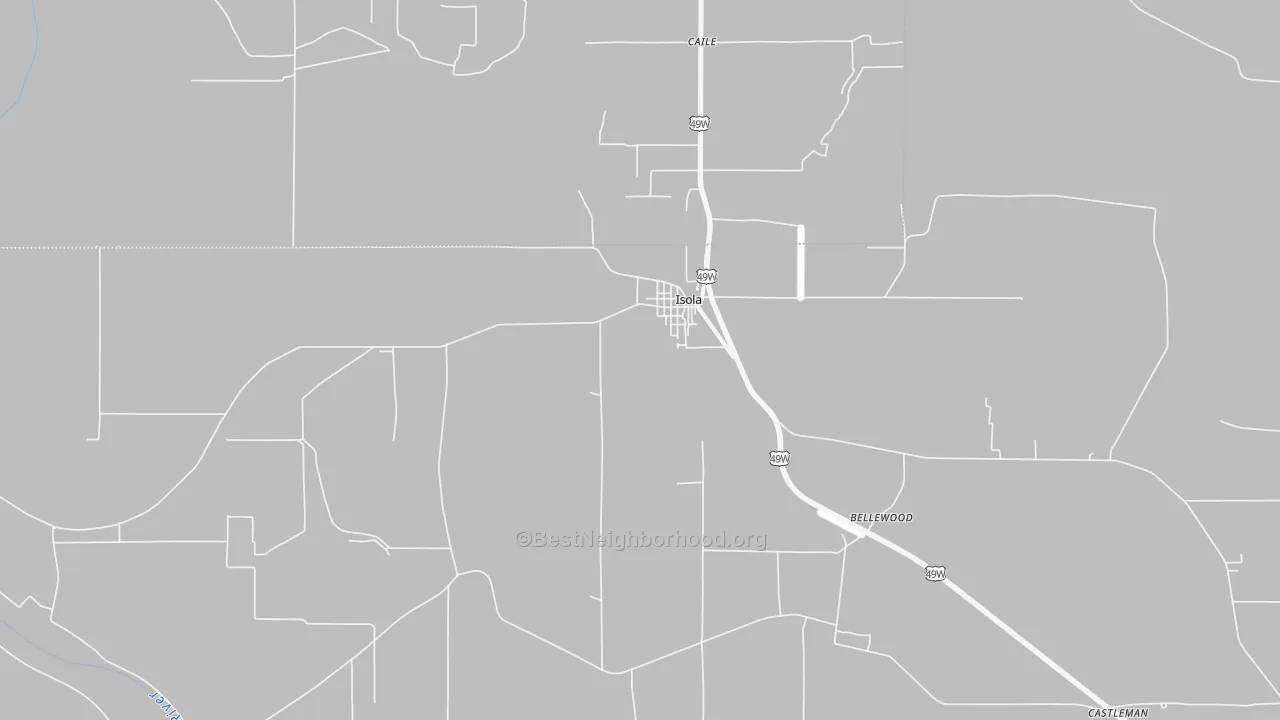 Transit Grade map of 38754, MS