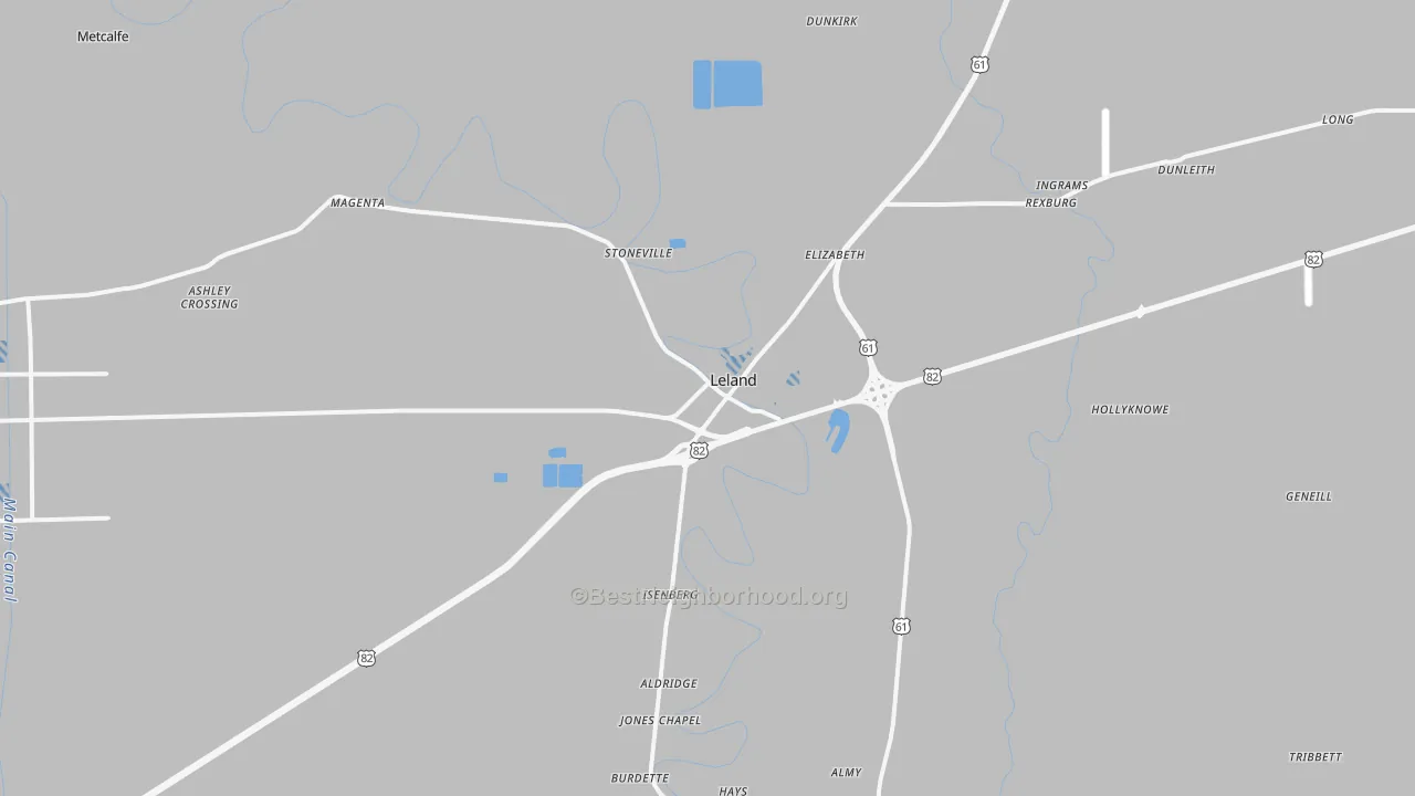 Transit Grade map of 38756, MS
