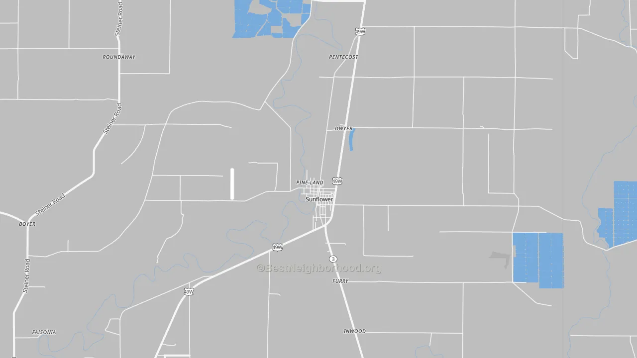Transit Grade map of 38778, MS