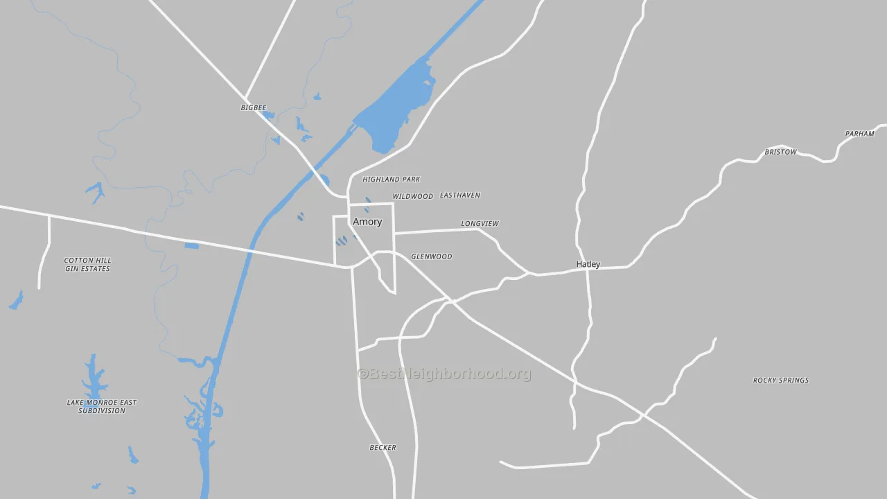 Transit Grade map of 38821, MS