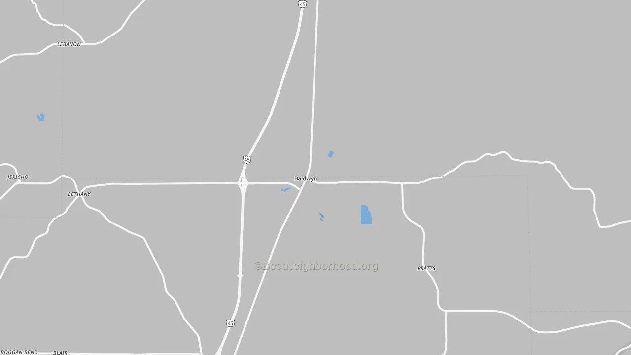 Transit Grade map of 38824, MS