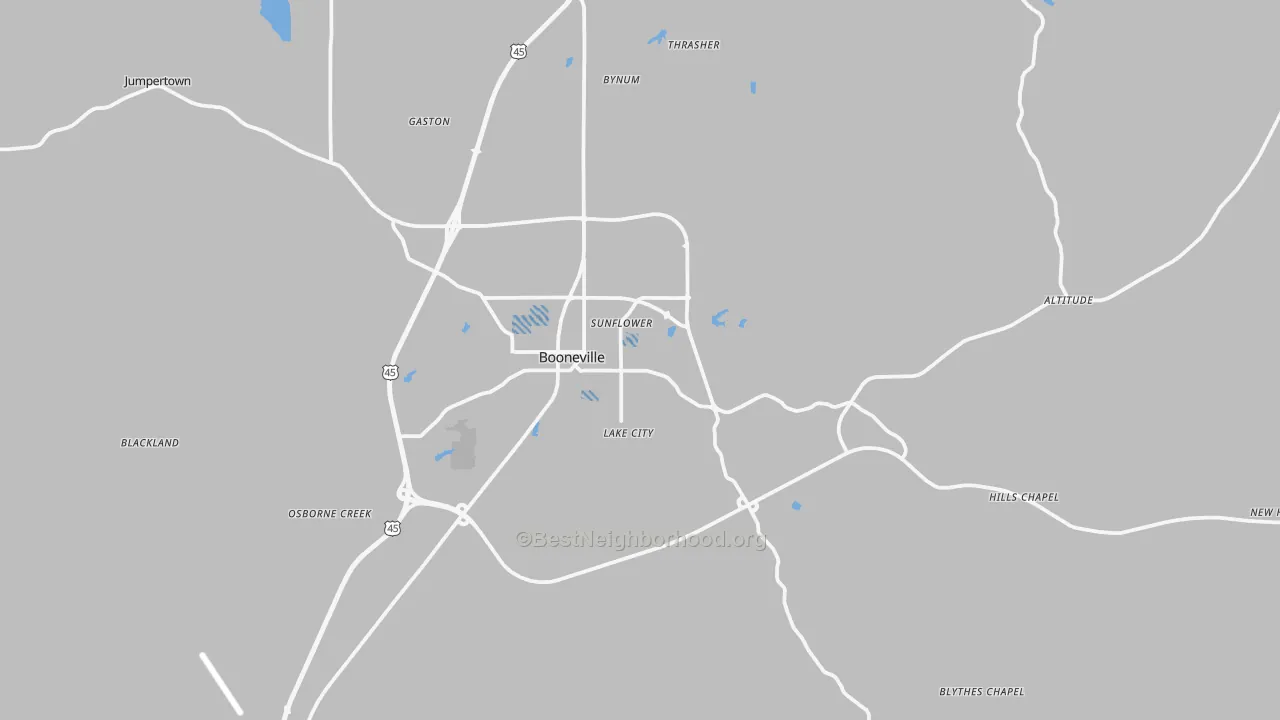 Transit Grade map of 38829, MS