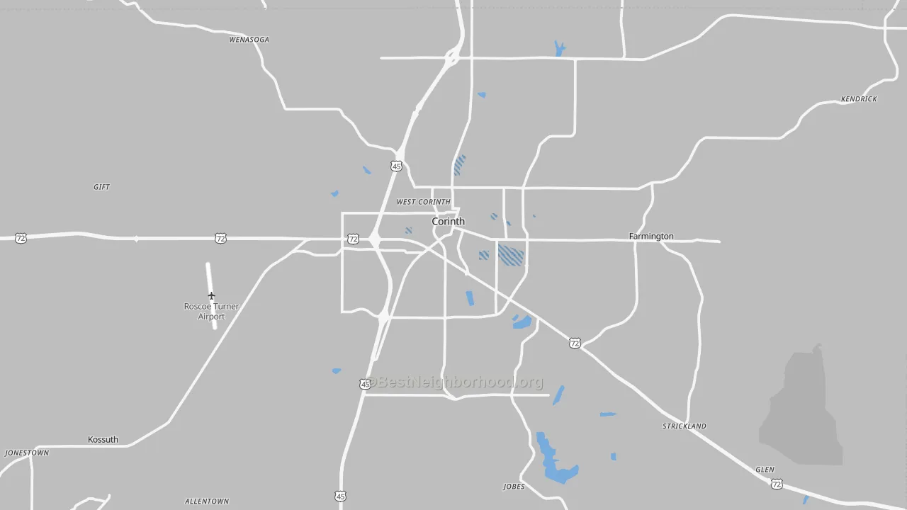 Transit Grade map of 38834, MS