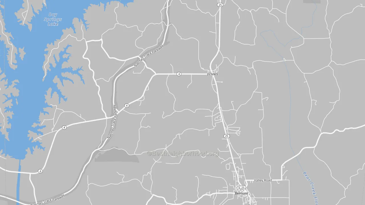 Transit Grade map of 38838, MS