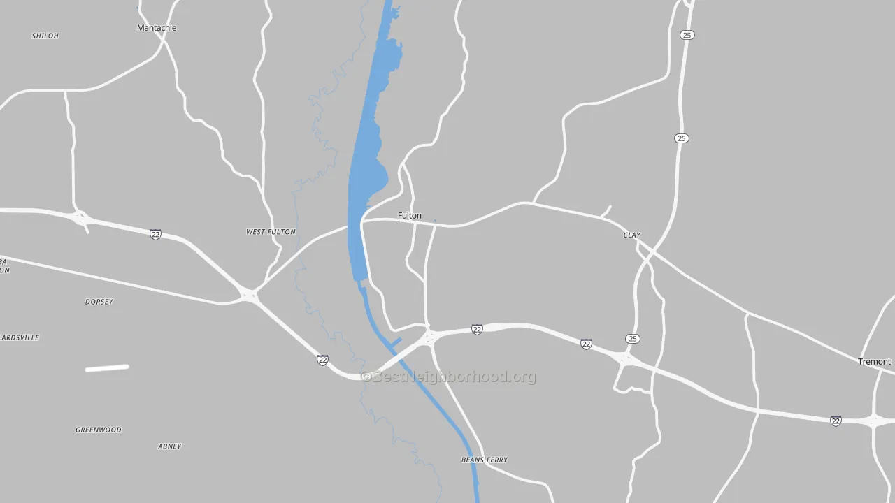 Transit Grade map of 38843, MS