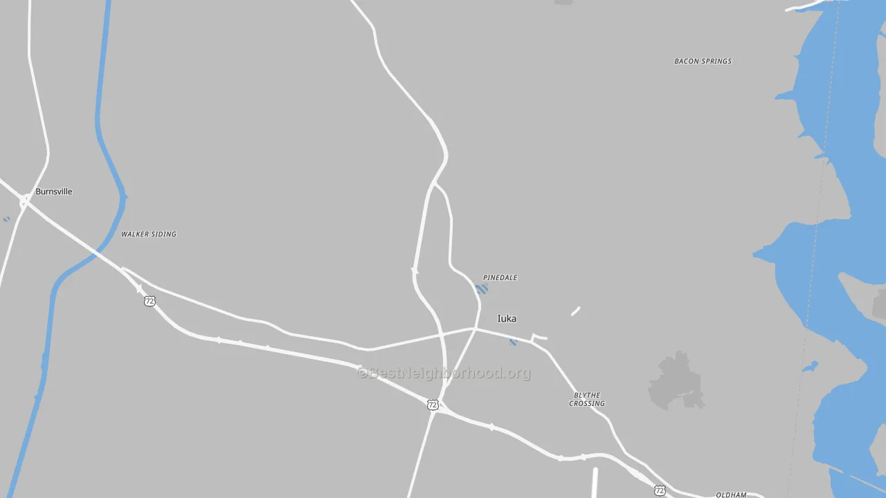 Transit Grade map of 38852, MS