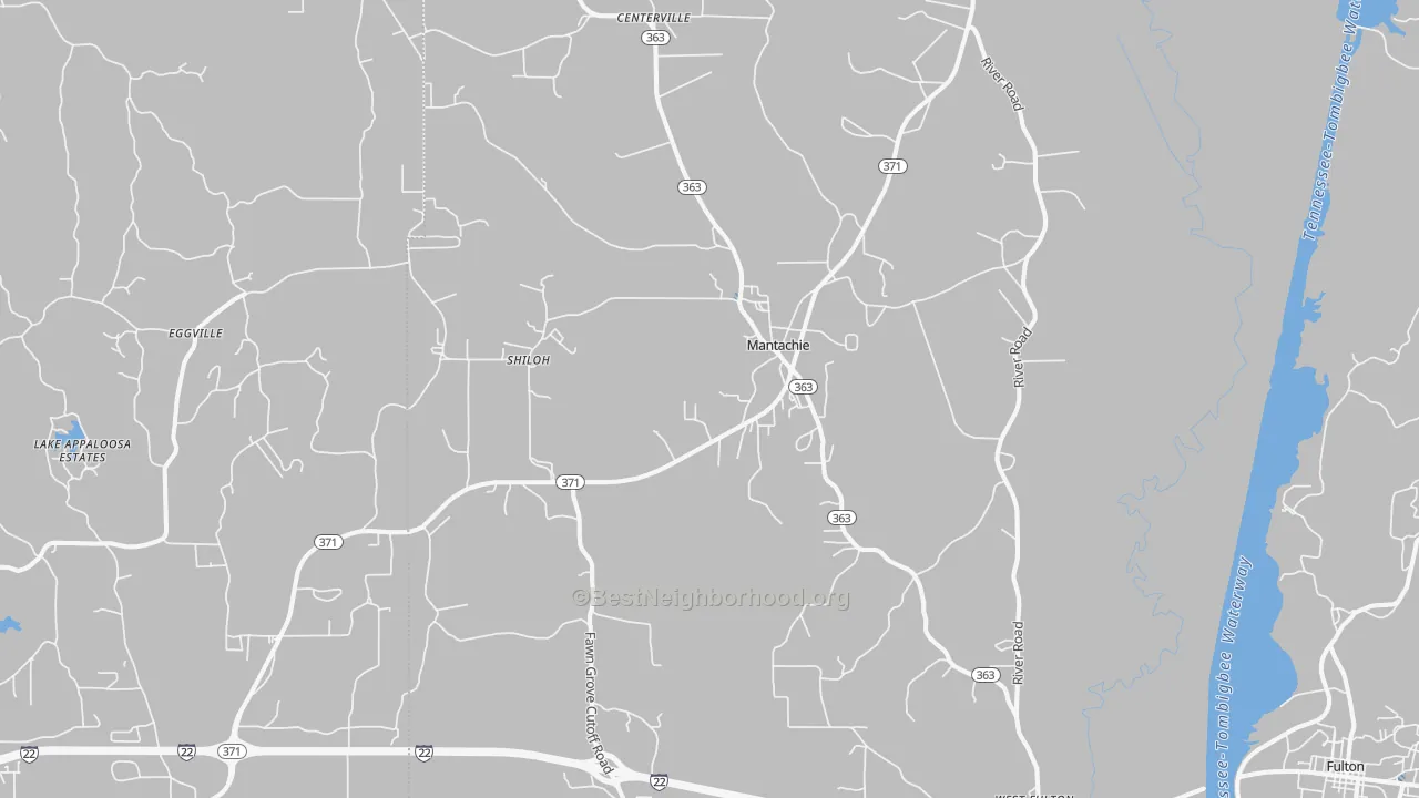 Transit Grade map of 38855, MS