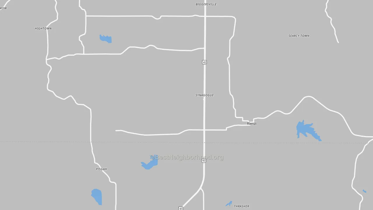 Transit Grade map of 38865, MS