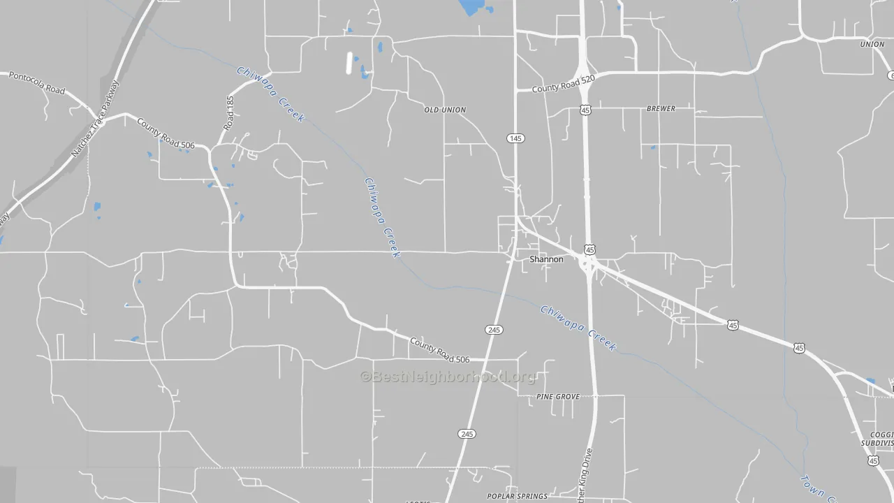 Transit Grade map of 38868, MS