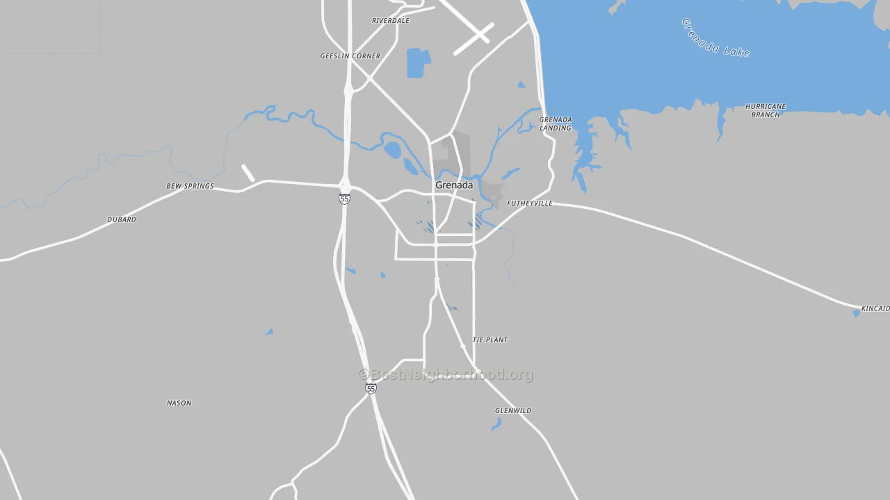 Transit Grade map of 38901, MS