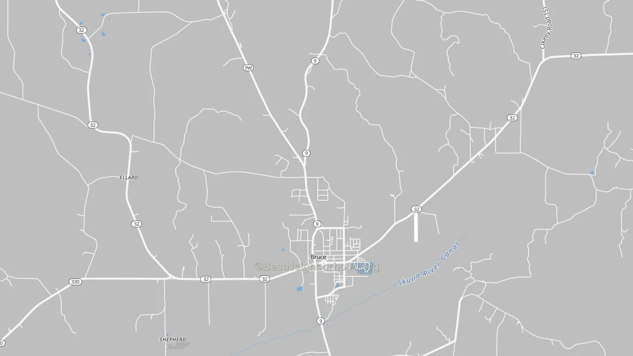 Transit Grade map of 38915, MS