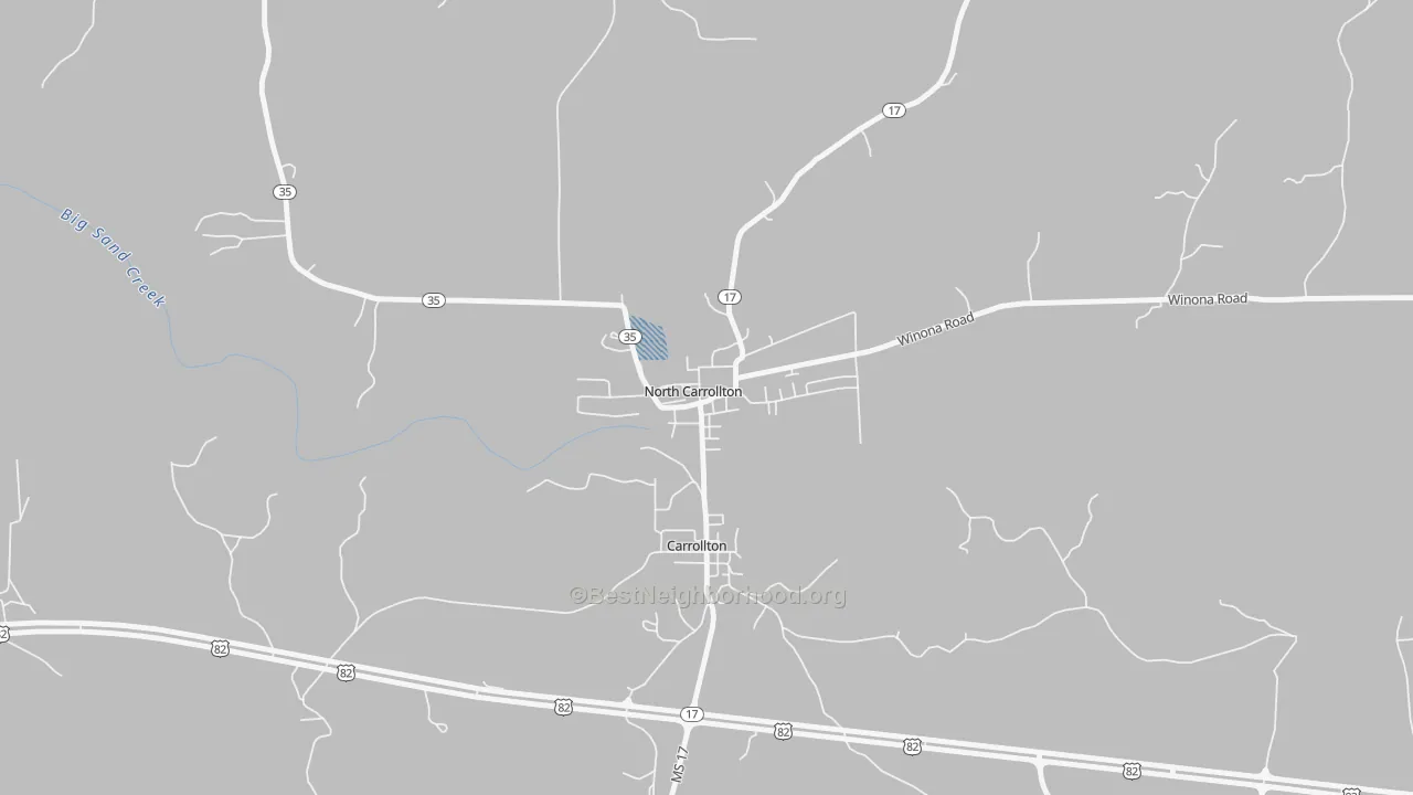 Transit Grade map of 38947, MS