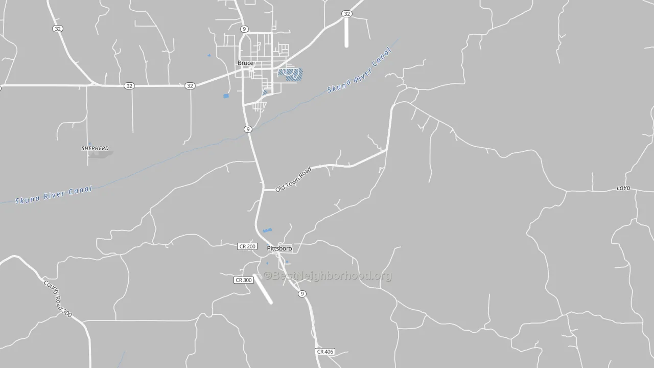Transit Grade map of 38951, MS