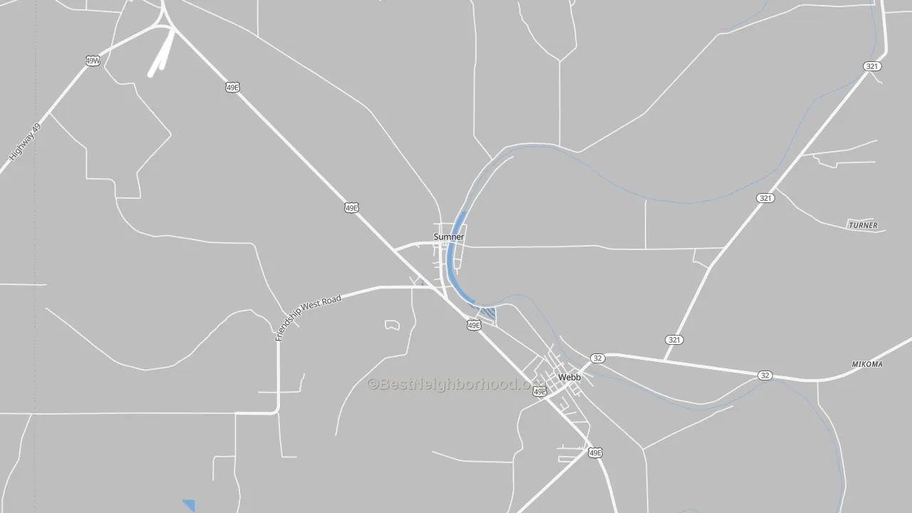 Transit Grade map of 38957, MS
