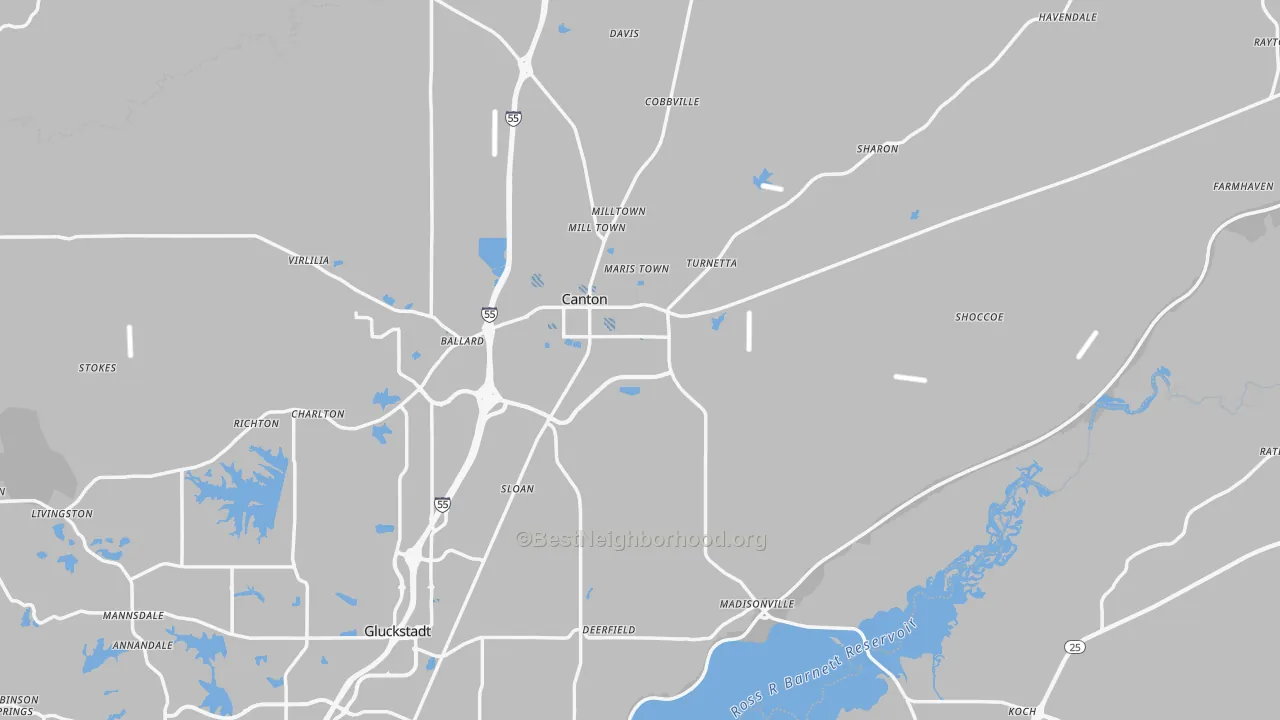 Transit Grade map of 39046, MS