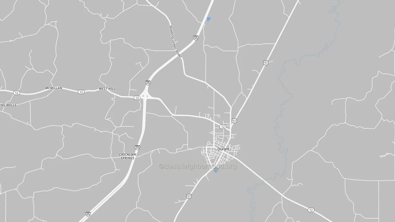 Transit Grade map of 39063, MS