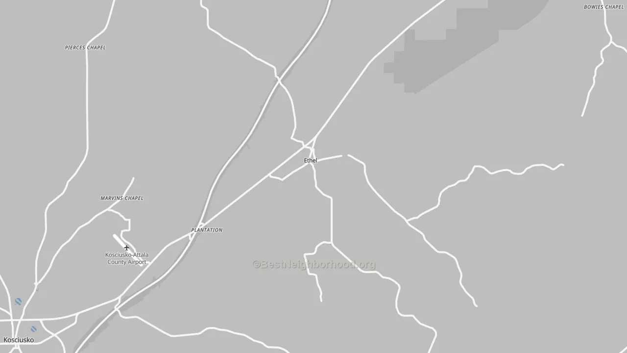 Transit Grade map of 39067, MS