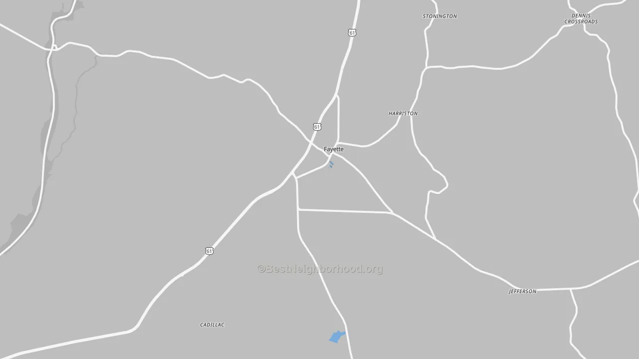 Transit Grade map of 39069, MS